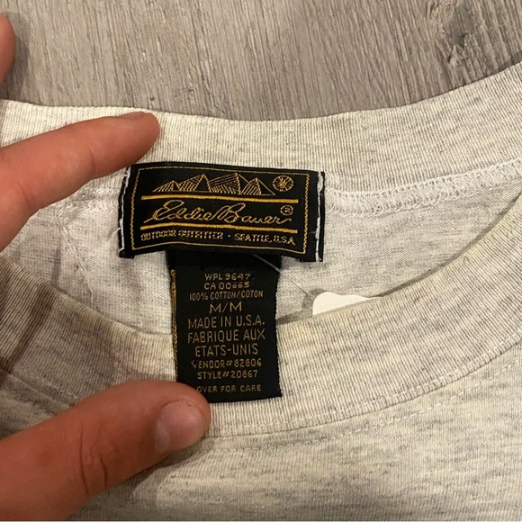 Vintage 90s Eddie Bauer Oversized T- Shirt ! - Picture 3 of 6